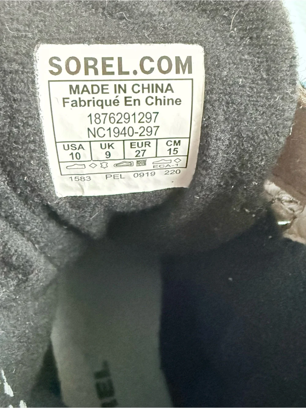 Sorel Boys Duck Boots, Size 10